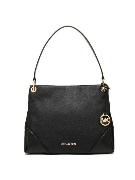 nicole medium leather shoulder bag michael kors|MICHAEL KORS Nicole Medium Leather Shoulder Bag .